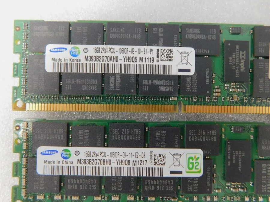 Модуль памяти 2x 627812-B21 HP 16GB PC3L-10600R DDR3-1333MHz ECC 2Rx4 Memory Mod