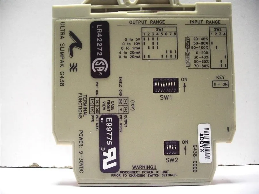 Преобразователь сигнала Action Instruments Ultra Slimpak G438-0000 Signal Condit