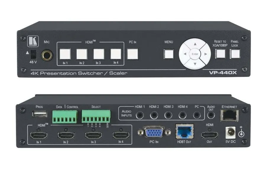 Видеокоммутатор Kramer VP-440X Presentation Switcher 4K HDR HDBaseT HDMI Scaler