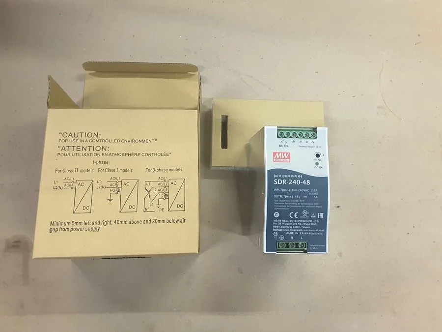 Блок питания SDR-240-48 Single Output Industrial Power Supply 240W 48V DIN Rail