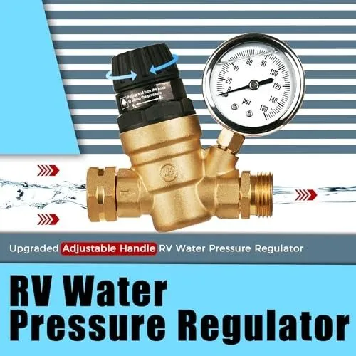 Трубопроводная арматура RV Water Pressure Regulator Brass Lead-Free BRASS03 RVSS