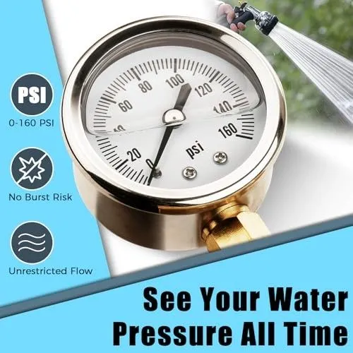 Трубопроводная арматура RV Water Pressure Regulator Brass Lead-Free BRASS03 RVSS — фото лота 2