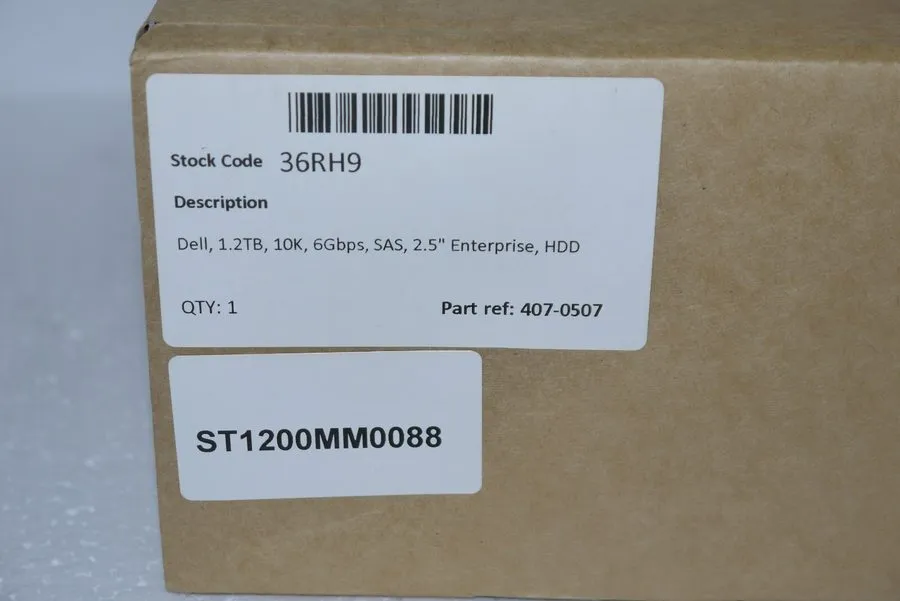 Жёсткий диск Dell 36RH9 Hard Drive HDD Enterprise 1.2TB 10K SAS 6Gb/s 2.5inch Ho