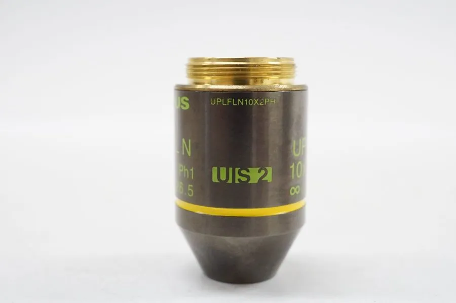 Объектив микроскопа Olympus UPlanFL N 10x / 0.30 Ph1 Microscope Objective Lens U — фото лота 2