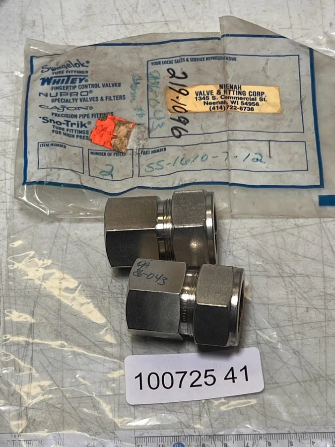 Фитинг Swagelok SS-1610-7-12 Stainless Steel Swagelok Tube Fitting FNSP
