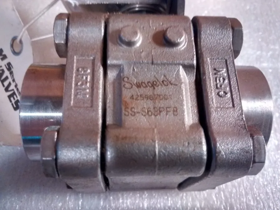 Клапан Swagelok SS-S63PF8 Stainless Steel Ball Valve 2500PSIG, 172Bar