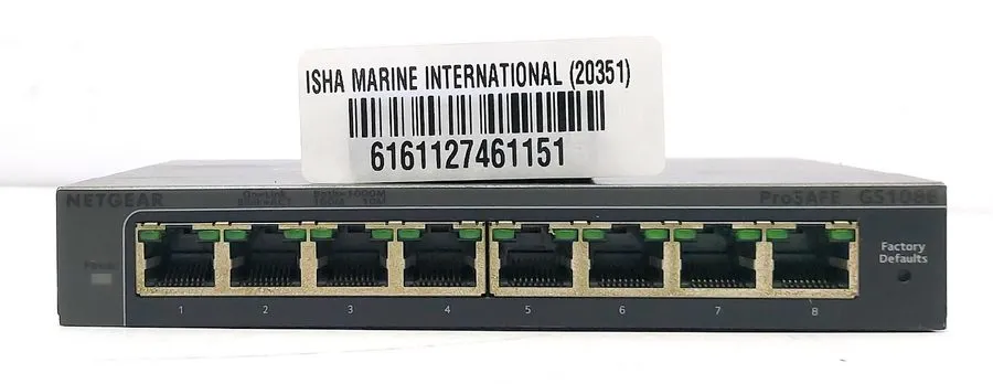Коммутатор Netgear ProSAFE GS108E v2 Plus 8-Port Gigbit Ethernet Switch