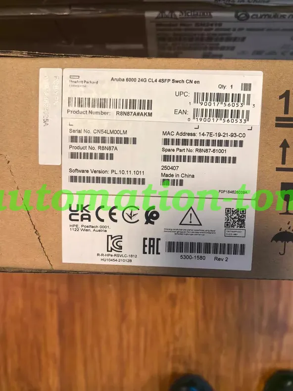 Коммутатор R8N87A HPE Aruba 6000 24G CL4 PoE 4SFP 370W Switch