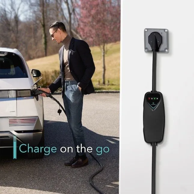 Аккумулятор Level 2 EV Charger (40Amp, 240V, NEMA 14-50P), Portable Electric Veh
