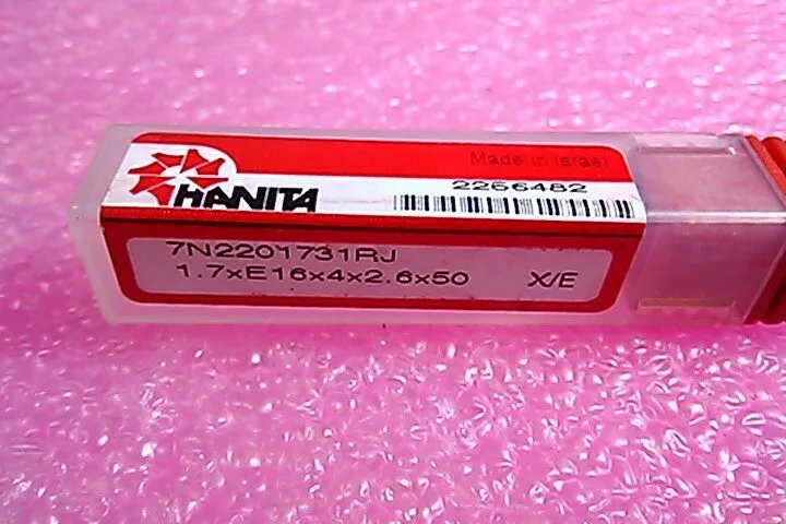 Режущий инструмент HANITA Solid Carbide Finishing 2-flutes 1.7mm End Mill 1.7xE1 — фото лота 2