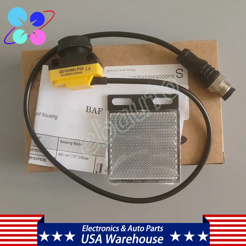 Фотоэлектрический датчик Banner QS18VN6LPQ5 Photoelectric Sensor 10-30 VDC