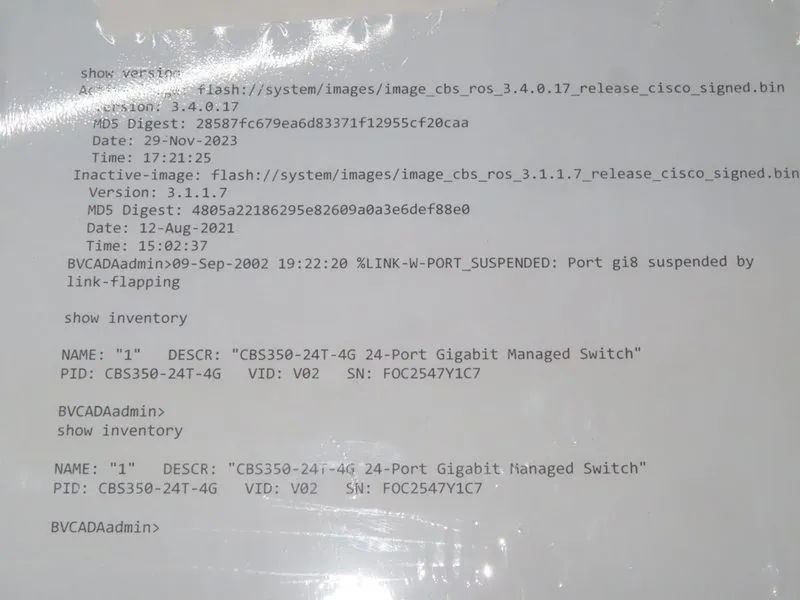 Коммутатор Cisco CBS350-24T-4G 24-Port Managed Ethernet Switch C1109DS — фото лота 2