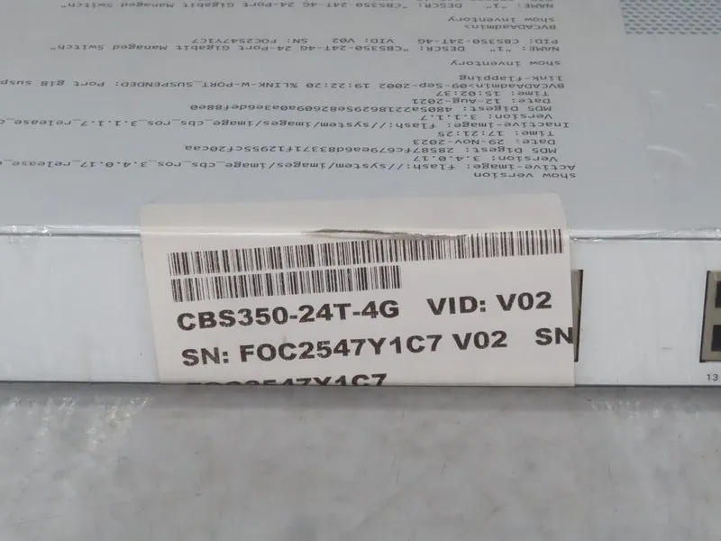 Коммутатор Cisco CBS350-24T-4G 24-Port Managed Ethernet Switch C1109DS — фото лота 3