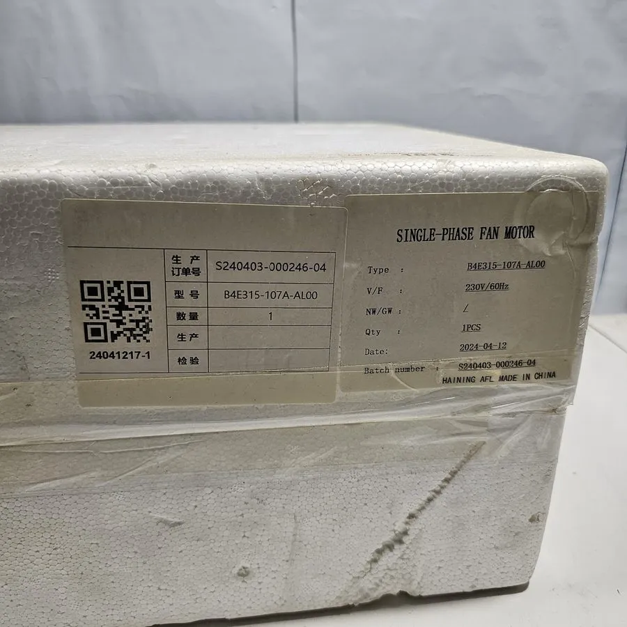 Вентилятор B4E315-107A-AL00 Single Phase Backwards Centrifugal Fan 230v 0.55A — фото лота 1