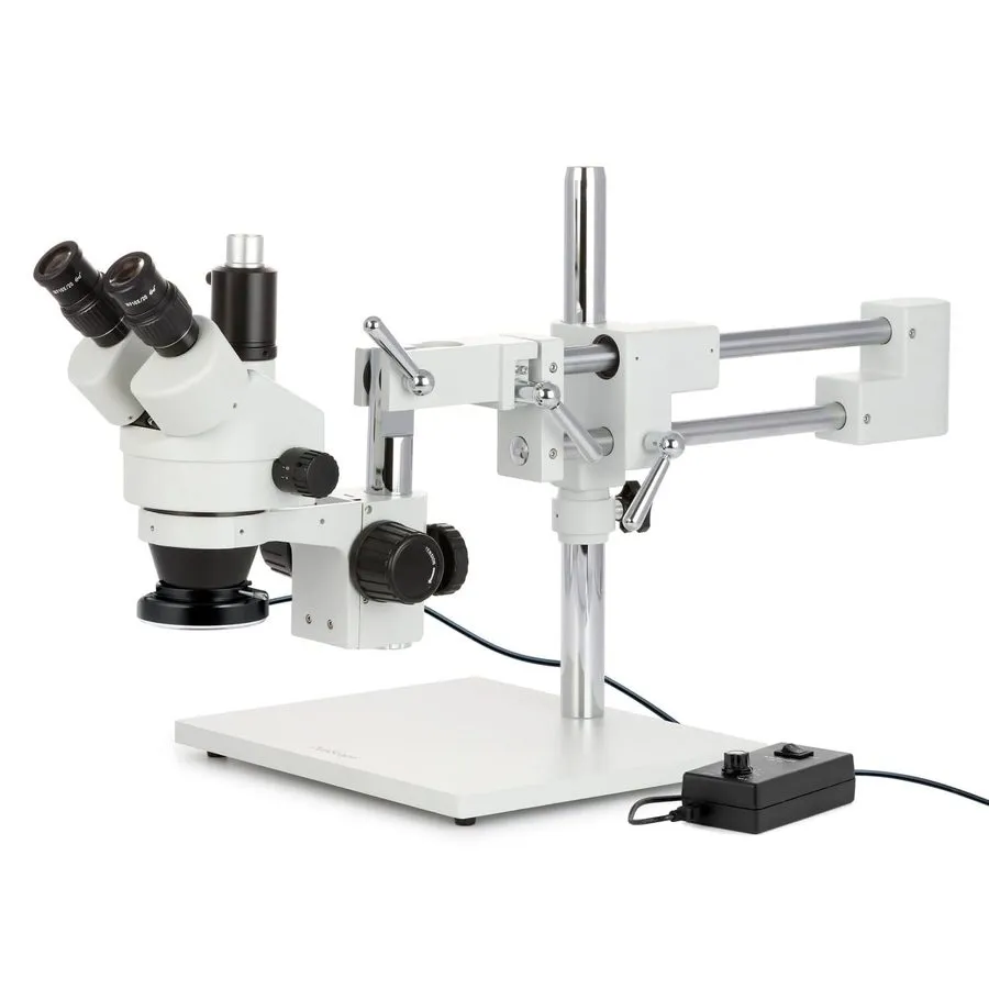Микроскоп Amscope 7X-45X Simul-Focal Stereo Zoom Microscope Dual Arm Boom + 144-