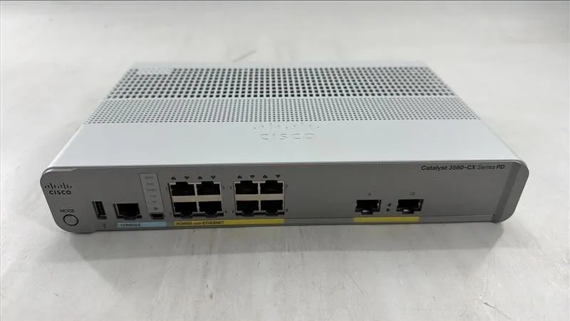 Коммутатор Cisco WS-C3560CX-8PT-S 8-Port Gigabit PoE Switch, 1 Year — фото лота 1