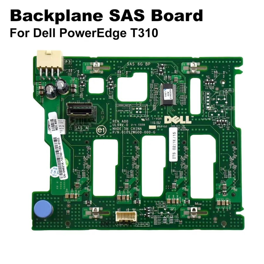 Бэкплейн Dell PowerEdge T310 N621K 4-Bay SAS/SATA Hot-Swap Backplane Board Serve — фото лота 1