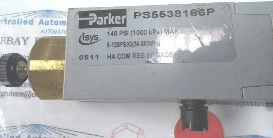 Пневмоклапан Parker PS5538166P Pneumatic Sandwich Regulator Valve 5-125PSI