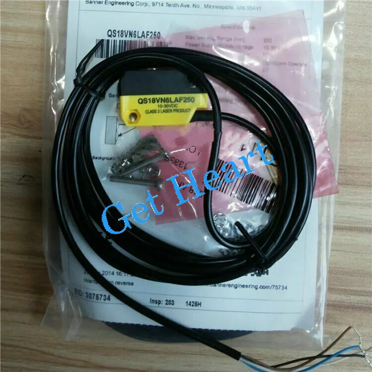 Фотоэлектрический датчик Banner QS18VN6LAF250 Photoelectric sensor 75734