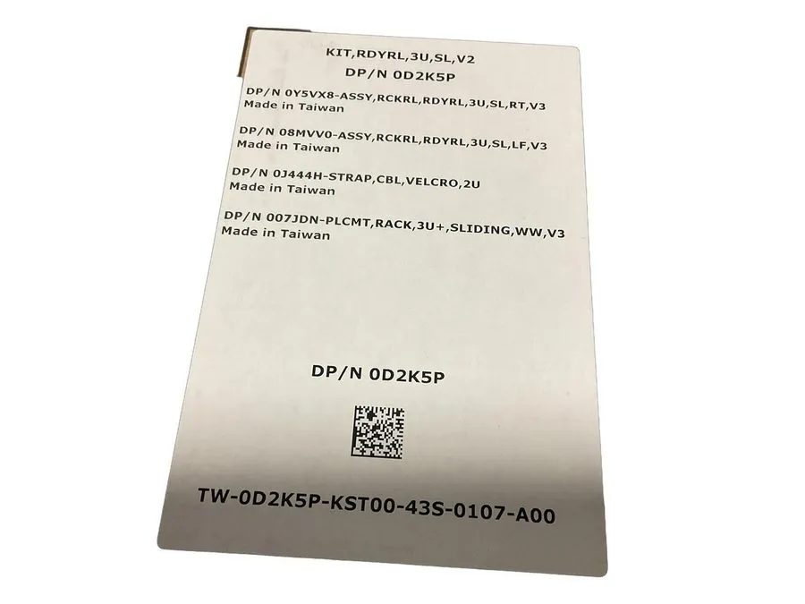 Комплект направляющих D2K5P Dell PowerEdge T630 T640 3U V2 Sliding y Rail Kit 8M