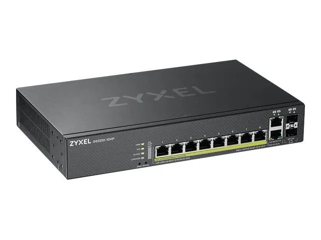 Коммутатор ZyXEL GS2220-10HP 8-Port Gigabit Ethernet Layer 2 Managed PoE+ Switch