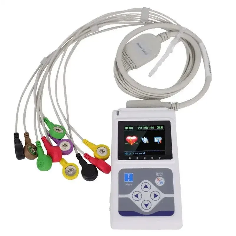 Электрокардиограф TLC5000 12 Channel ECG Holter 24 Hours Holter EKG Monitor Soft — фото лота 2
