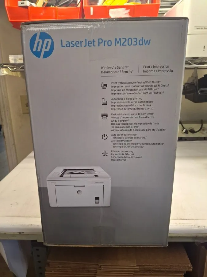 Лазерный принтер HP LaserJet Pro M203dw Small Office Monochrome Laser Printer