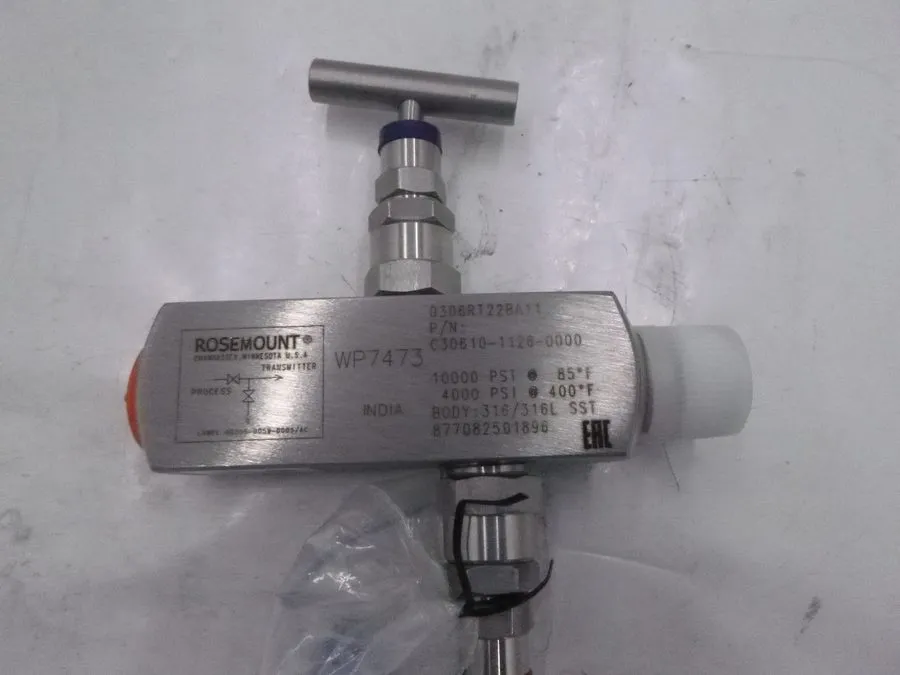 Трубопроводная арматура EMERSON ROSEMOUNT C306RT22BA11 TWO WAY MANIFOLD 316 SST 
