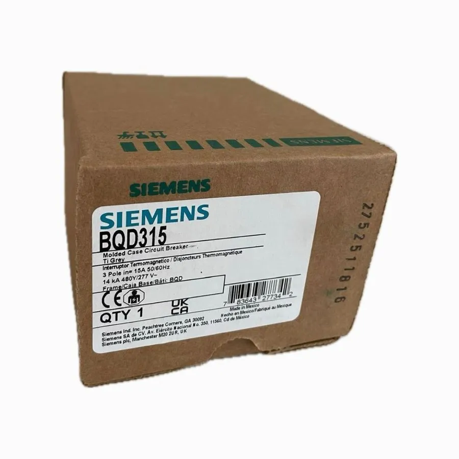 Автоматический выключатель SIEMENS BQD315 Circuit Breaker: 3 POLE; 480V/15A; BOL — фото лота 1