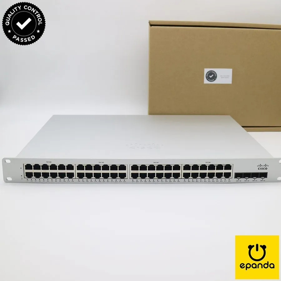Коммутатор Cisco Meraki MS225-48LP 48-Port Gigabit PoE+ Switch 4x SFP+ 370W Uncl