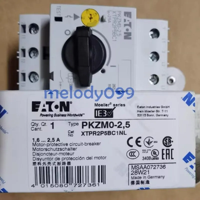 Автоматический выключатель Eaton PKZM0-2,5 2.5A Motor Protection Circuit Breaker