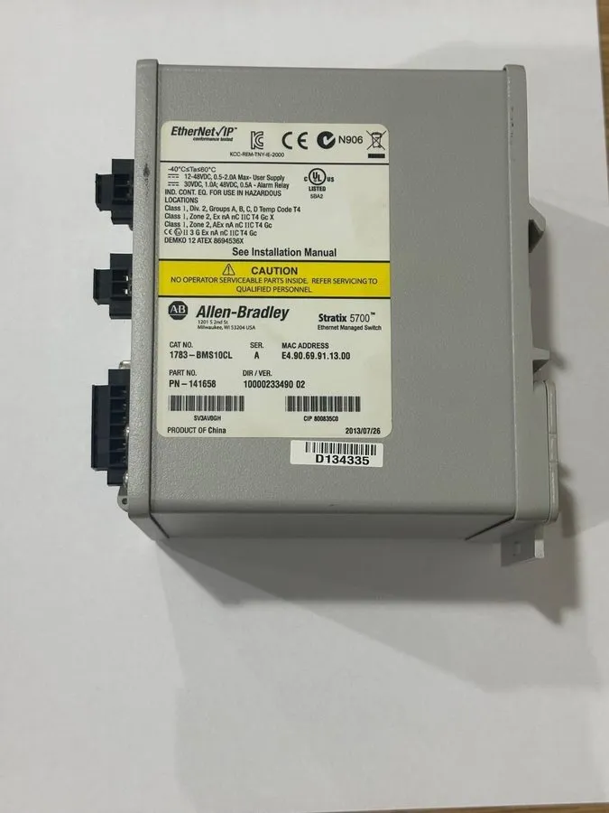 Коммутатор Allen Bradley 1783-BMS10CL /A Stratix 5700 10-Port Ethernet Switch