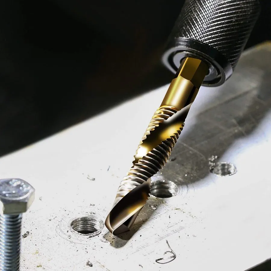 Режущий инструмент 6-pc 10-32NC Combination Drill Tap Bit Set SAE, Thread Size, 
