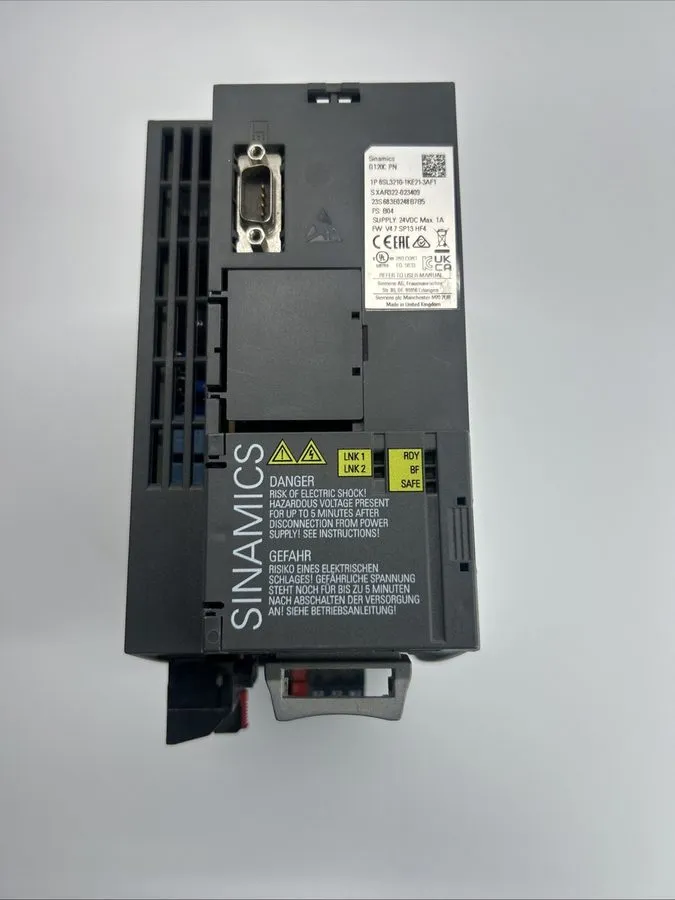Частотный преобразователь SIEMENS 6SL3210-1KE21-3AF1 SINAMICS G120C PN 5.5KW 7.5