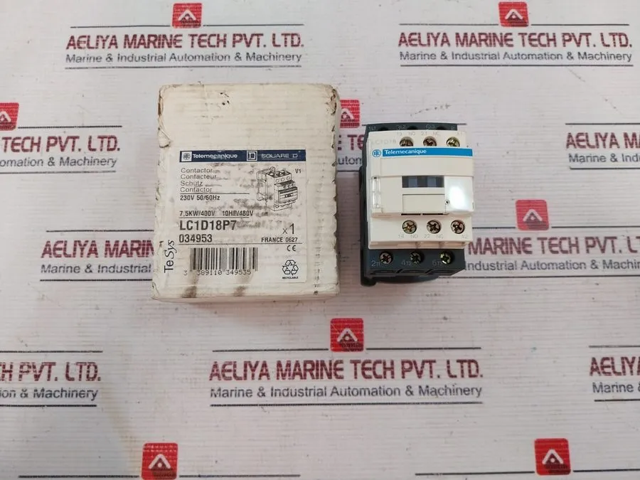 Контактор LC1D18P7 Schneider Electric TeSys D 18 A 3-Pole Contactor, 230 V AC Co