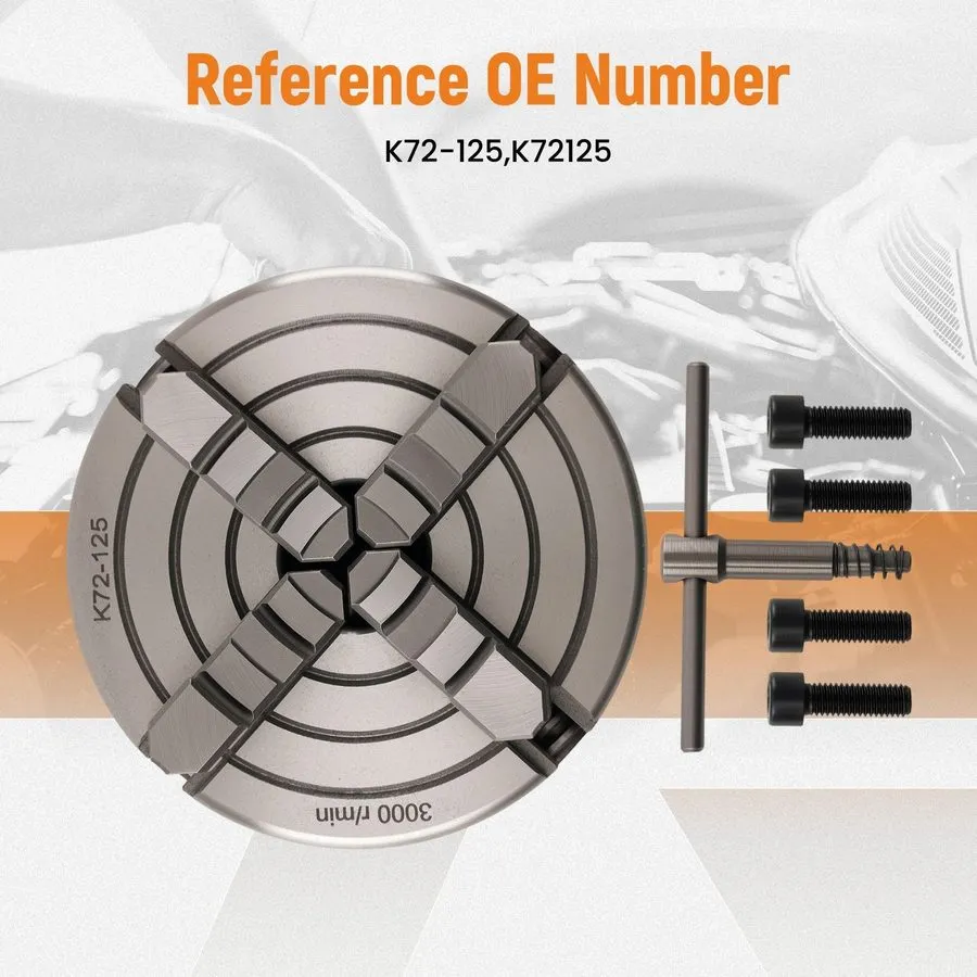 Режущий инструмент 4 Jaw Lathe Chuck 5" Self Centering для CNC Milling Machine K