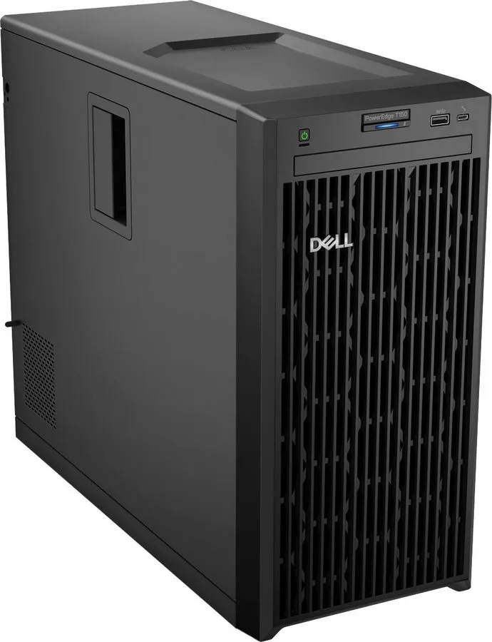 Сервер Dell PowerEdge T350 Tower Server Xeon E-2314 128GB 6x3TB RAID iDRAC9 — фото лота 1