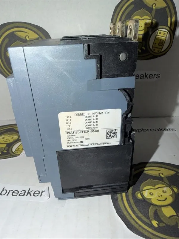 Автоматический выключатель 3VA4170-6ED34-0AA0 SIEMENS 3 POLE 70A 480V 65kA CIRCU — фото лота 2