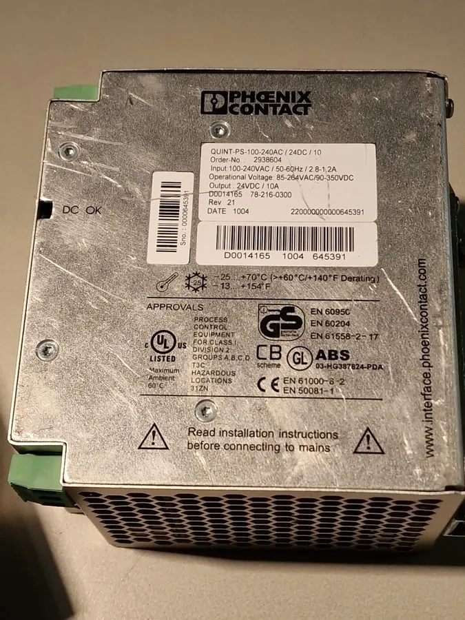 Блок питания Phoenix Contact QUINT-PS-100-240AC/24DC/10 2938604 Power Supply — фото лота 1