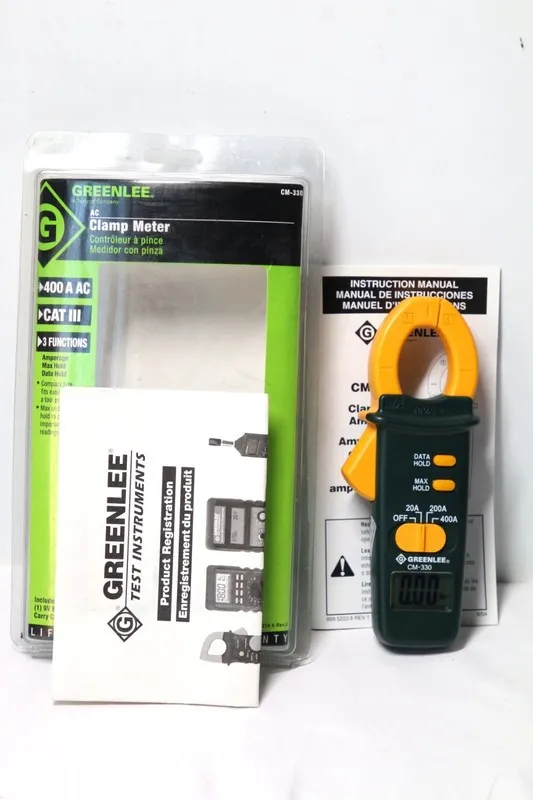 Тестер GREENLEE AC CLAMP METER 400a CAT III 600v CM-330