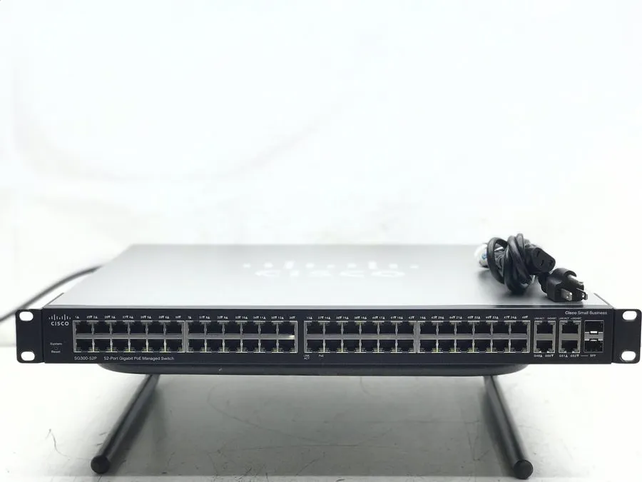 Коммутатор Cisco SG300-52P-K9 SG300 52 port GIG POE switch .90days