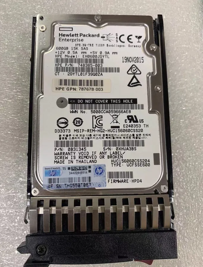 Жёсткий диск ‌HP 600GB J9F42A 787642-001 15K SAS 12Gbps 2.5" Dual Port MSA2040 2