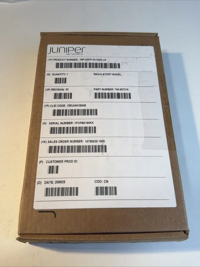 Трансивер Juniper JNP-QSFP-4x10GE-LR 740-057315 QSFP-4x10GE-LR 10km