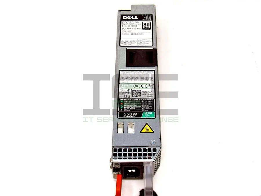 Комплектующее сервера Dell PowerEdge R430 550 W Hot Swap 1U Server Power Supply