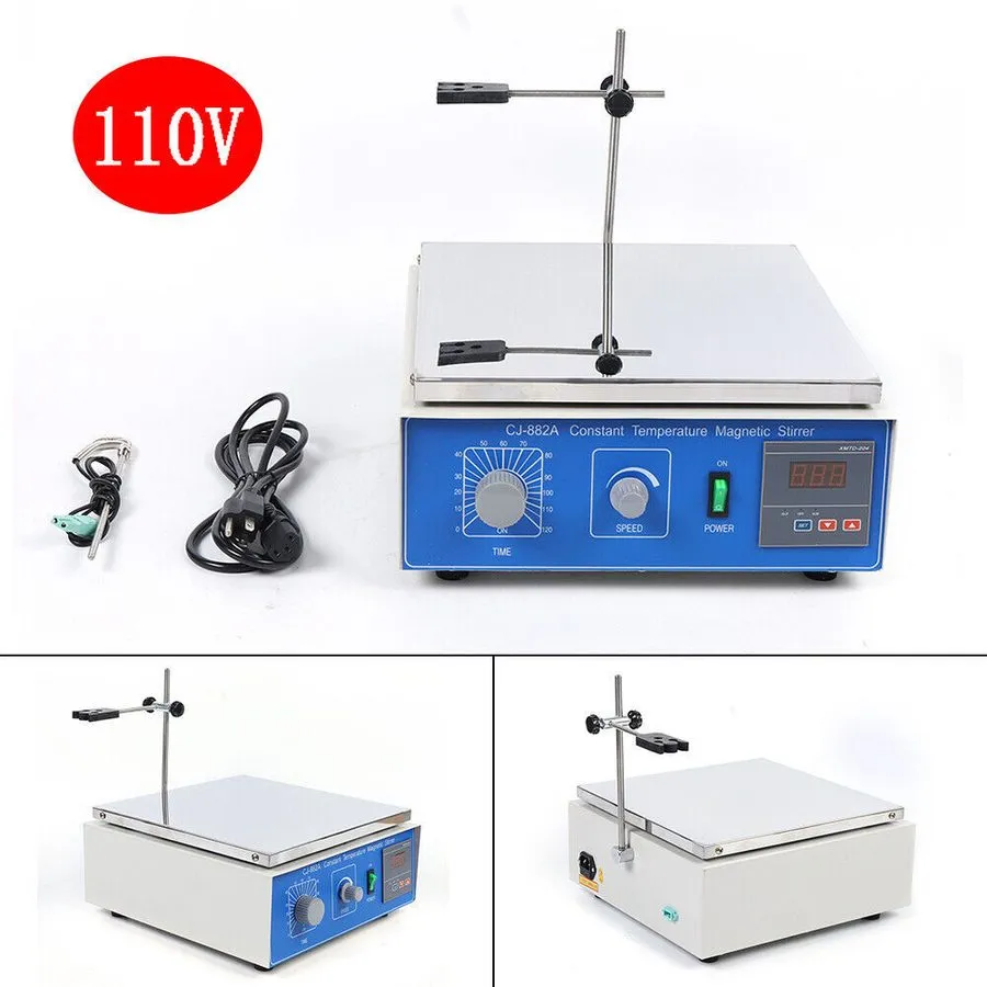 Магнитная мешалка Magnetic Stirrer 0-1250RPM Lab Mixer 10000 ml With Heat Stir P