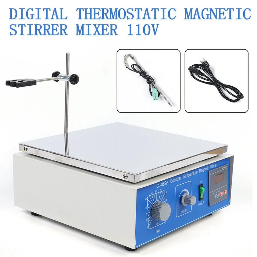 Магнитная мешалка Magnetic Stirrer 0-1250RPM Lab Mixer 10000 ml With Heat Stir P — фото лота 2