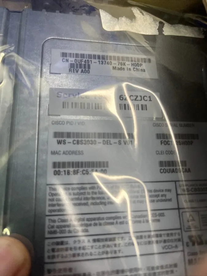 Коммутатор Cisco Catalyst Blade Switch 3030 WS-CBS3030-DEL-S