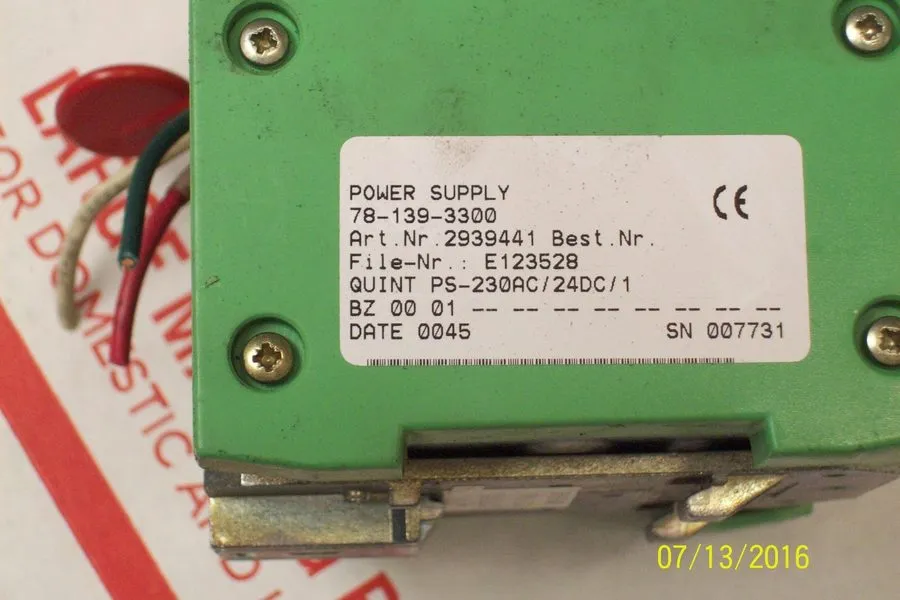Блок питания PHOENIX CONTACT PS-230AC/24DC/1 QUINT 1 POWER SUPPLY