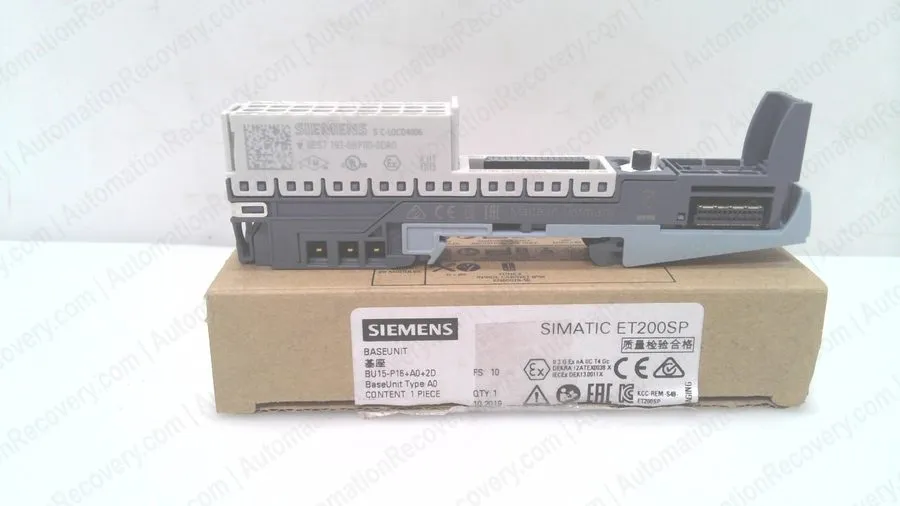 Модуль ввода-вывода 6ES7193-6BP00-0DA0 Siemens Simatic ET 200SP, Base Unit