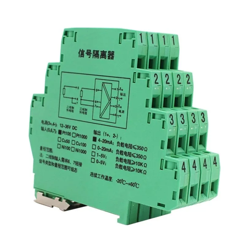 Термопара PT1000 Thermocouple Transmitter Isolator RTD K Type 4-20mA 0-5V Signal — фото лота 4